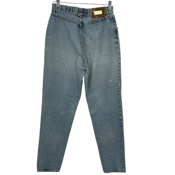 Vintage 90s Women's Lawman Group International Button Fly Blue Denim Mom Jeans - Picture 6 of 8